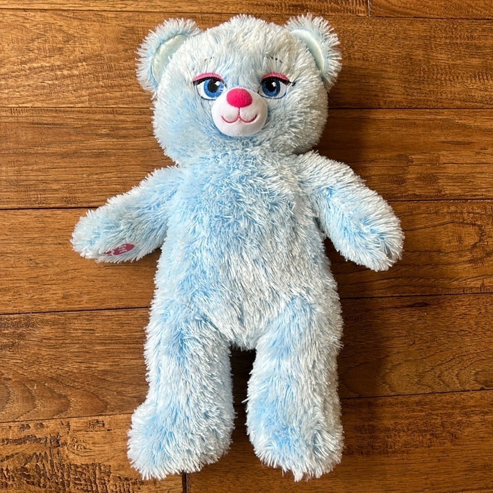Build-A-Bear Disney Frozen Elsa 16" Blue Teddy Bear Plush Stuffed Animal Toy